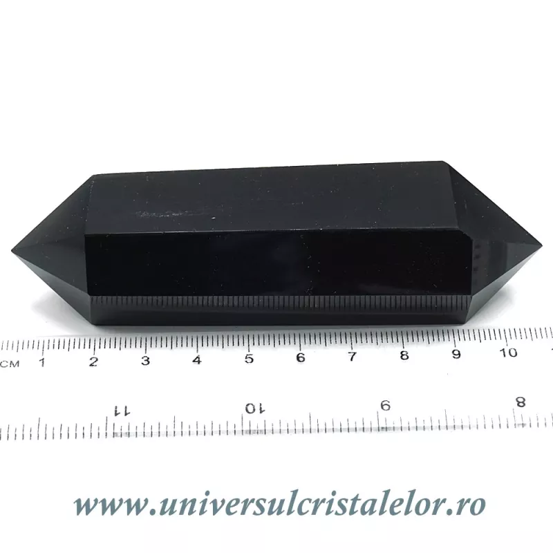 Bagheta dublu varf obsidian negru Bagheta dublu varf obsidian negru