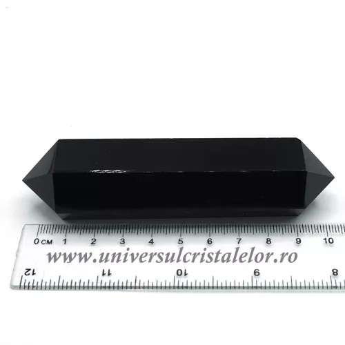 Bagheta dublu varf obsidian negru Bagheta dublu varf obsidian negru