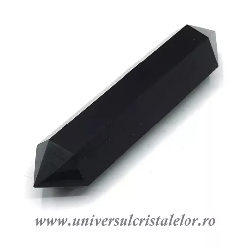 Bagheta dublu varf obsidian negru Bagheta dublu varf obsidian negru