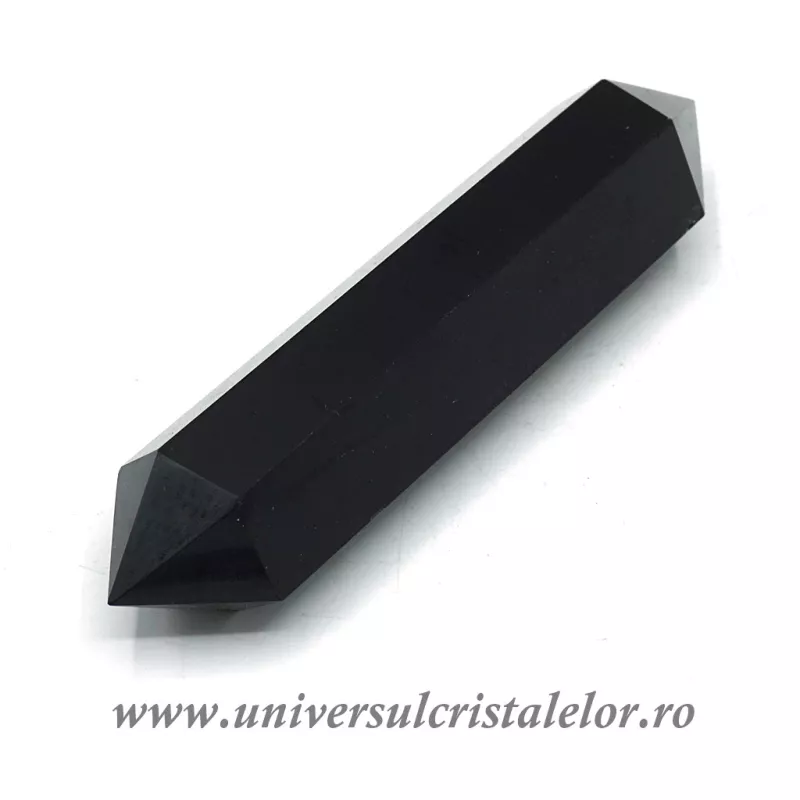 Bagheta dublu varf obsidian negru Bagheta dublu varf obsidian negru