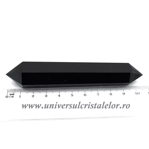 Bagheta dublu varf obsidian negru m04