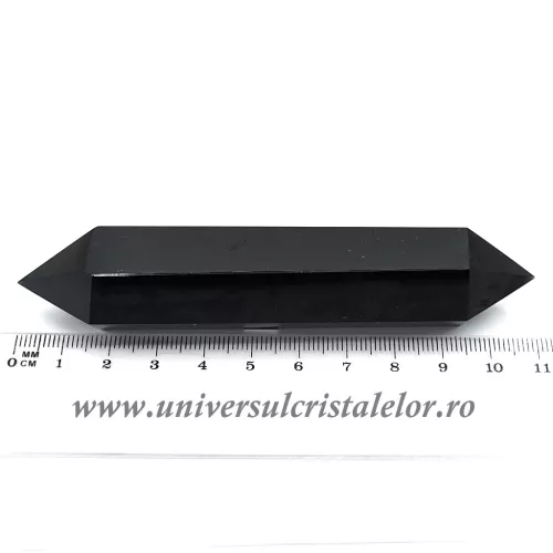 Bagheta dublu varf obsidian negru m05