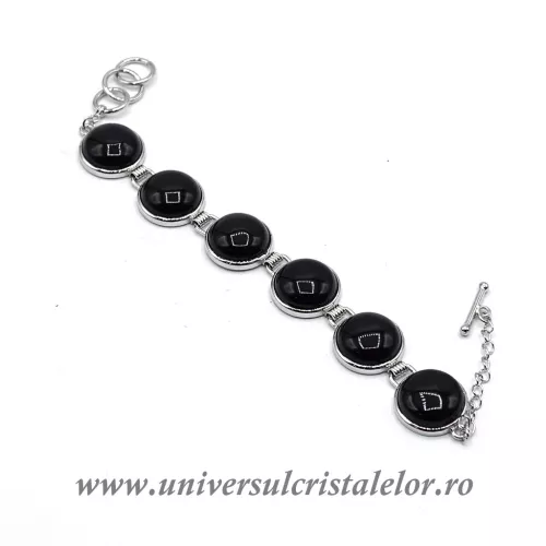 Bratara obsidian negru m10