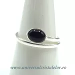 Inel obsidian negru oval reglabil m1 Inel obsidian negru oval reglabil m1
