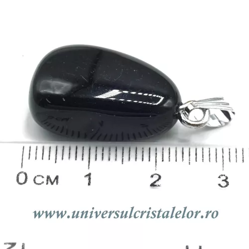 Pandantiv obsidian negru Pandantiv obsidian negru