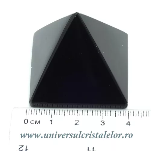 Piramida obsidian negru - 4cm Piramida obsidian negru - 4cm