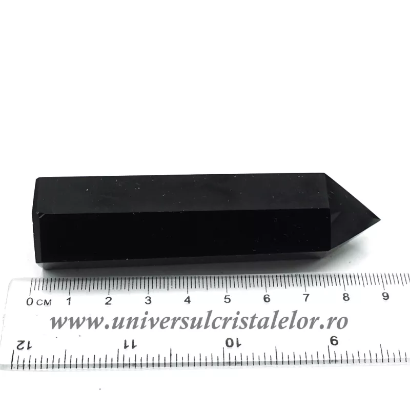 Obsidian negru varf cu baza Obsidian negru varf cu baza