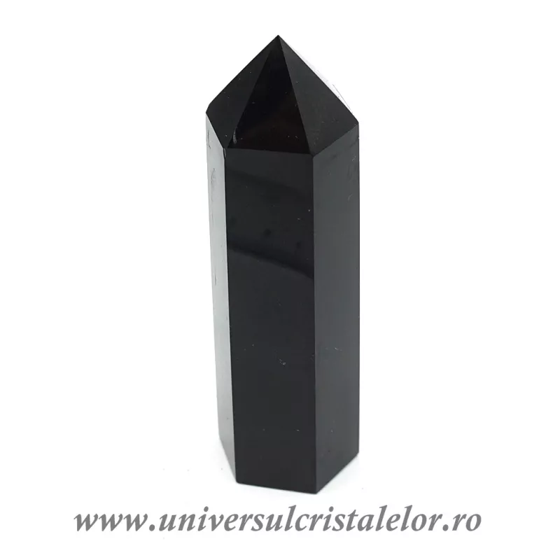 Obsidian negru varf cu baza Obsidian negru varf cu baza