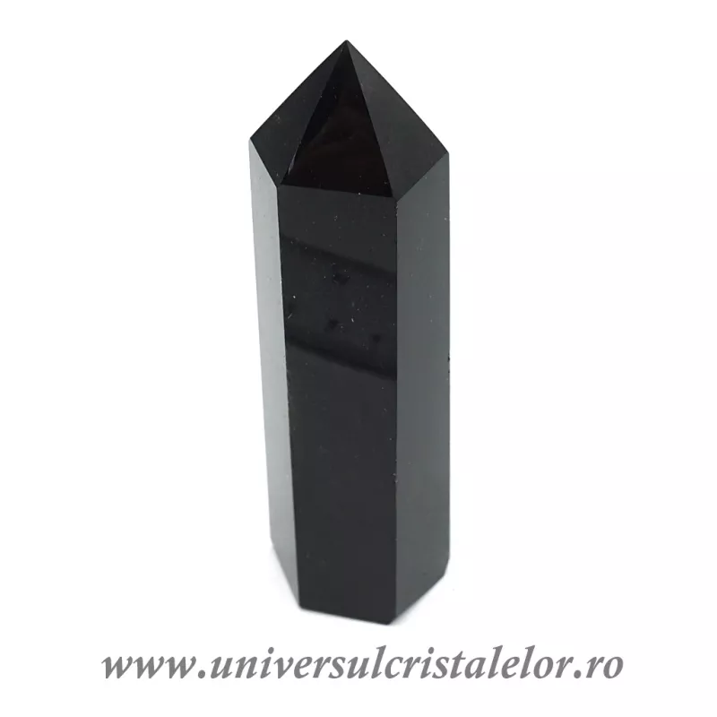 Obsidian negru varf cu baza Obsidian negru varf cu baza