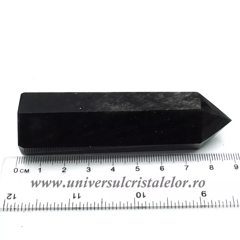 Obsidian negru varf cu baza Obsidian negru varf cu baza