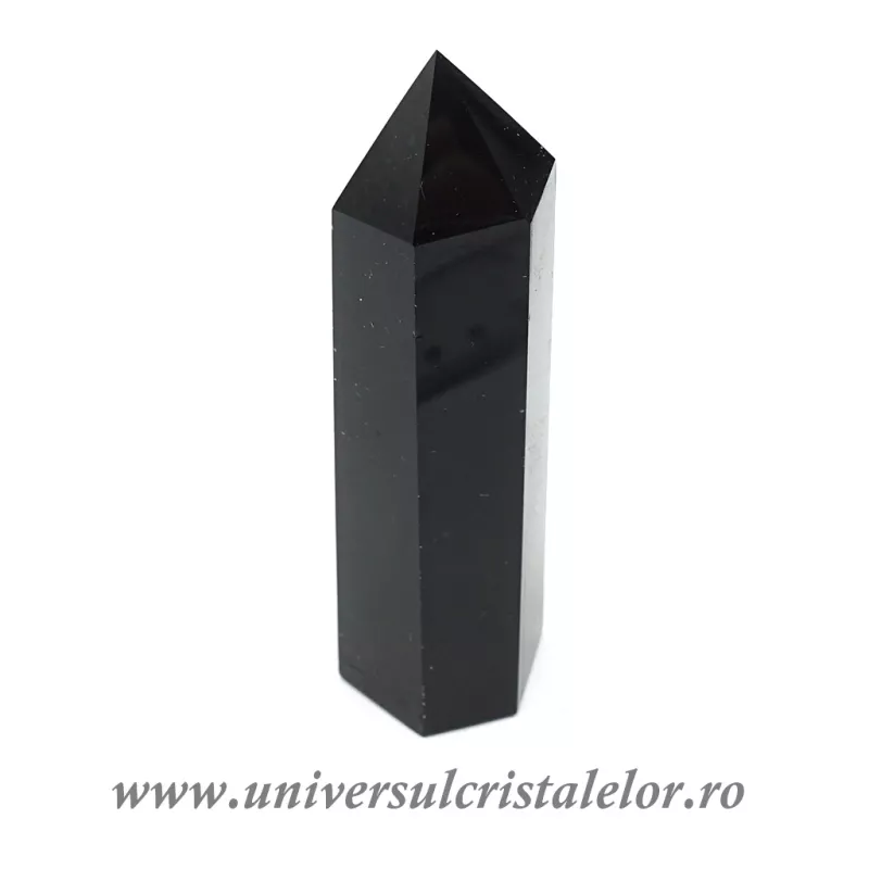 Obsidian negru varf cu baza Obsidian negru varf cu baza