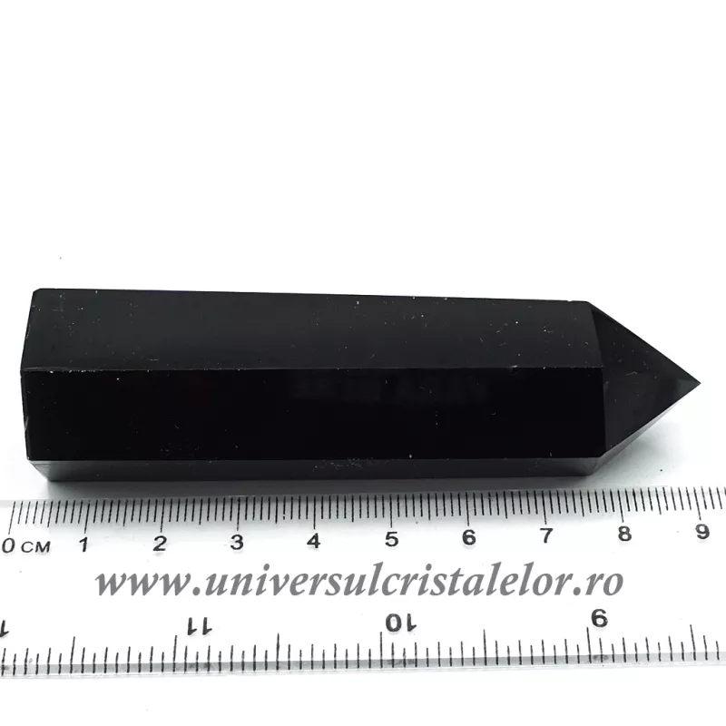 Obsidian negru varf cu baza Obsidian negru varf cu baza