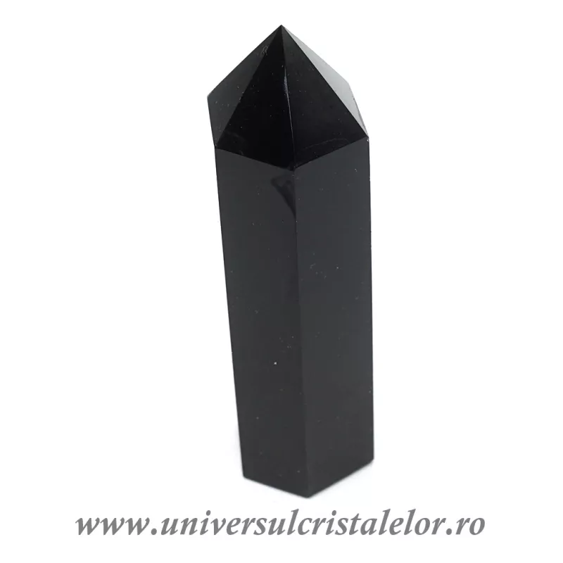 Obsidian negru varf cu baza Obsidian negru varf cu baza