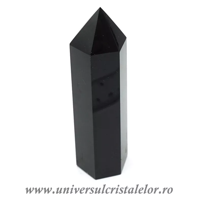 Obsidian negru varf cu baza Obsidian negru varf cu baza