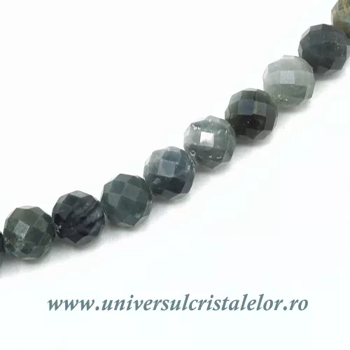 Colier ochi de pisica rotund fatetat - 5 mm Colier ochi de pisica rotund fatetat - 5 mm