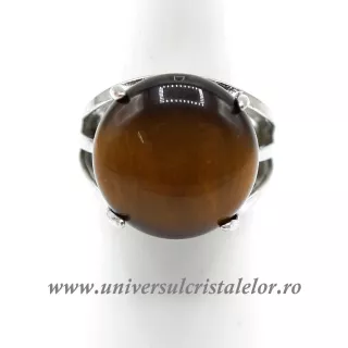 Inel ochi de tigru rotund reglabil m6