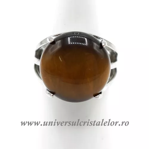 Inel ochi de tigru rotund reglabil m6