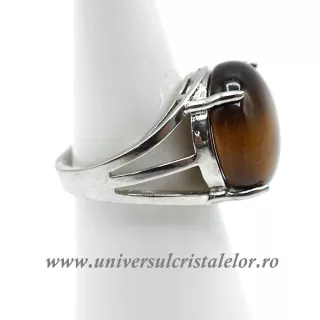 Inel ochi de tigru rotund reglabil m6