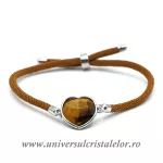 Bratara ochi de tigru inima reglabila