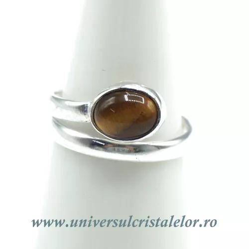 Inel ochi de tigru oval reglabil Inel ochi de tigru oval reglabil