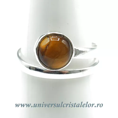 Inel ochi de tigru rotund reglabil Inel ochi de tigru rotund reglabil