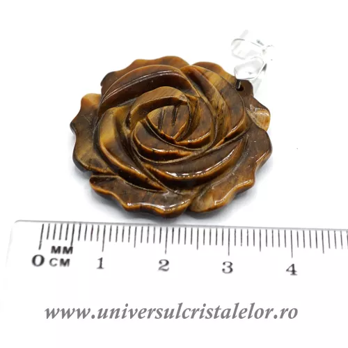 Pandantiv ochi de tigru floare