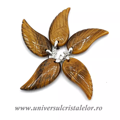 Pandantiv ochi de tigru aripa m2