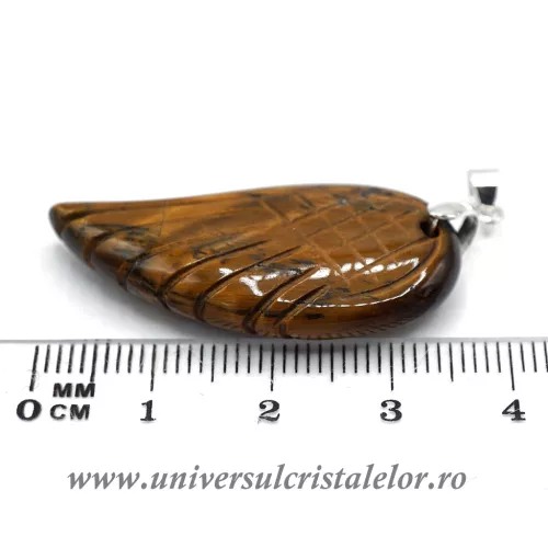 Pandantiv ochi de tigru aripa m2