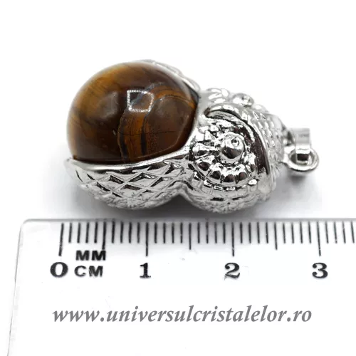 Pandantiv ochi de tigru sfera m2