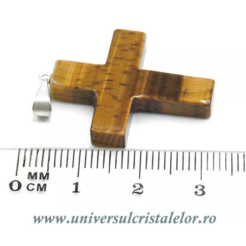 Pandantiv ochi de tigru cruciulita Pandantiv ochi de tigru cruciulita