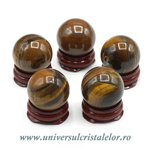 Sfera ochi de tigru -3cm Sfera ochi de tigru -3cm