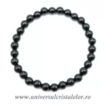 Bratara onix negru rotund - 6 mm