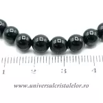 Bratara onix negru rotund - 6 mm