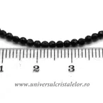 Bratara onix negru rotund fatetat - 3.4 mm