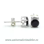 Cercei onix negru rotund fatetat tip surub (studs) Cercei onix negru rotund fatetat tip surub (studs)