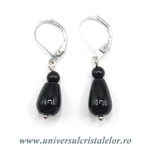 Cercei onix negru Cercei onix negru