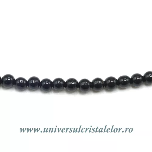 Colier onix negru rotund slefuit - 2,4 mm Colier onix negru rotund slefuit - 2,4 mm
