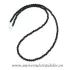 Colier onix negru rotund fatetat - 3.4 mm