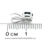 Pandantiv onix negru oval fatetat