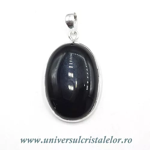 Pandantiv onix negru unicat m01 Pandantiv onix negru unicat m01
