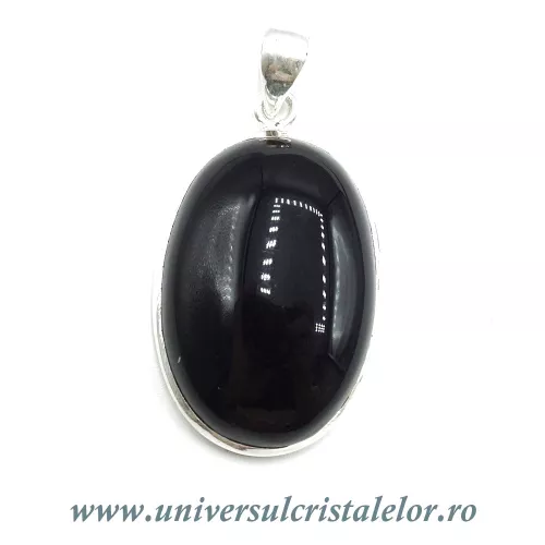 Pandantiv onix negru unicat m02 Pandantiv onix negru unicat m02