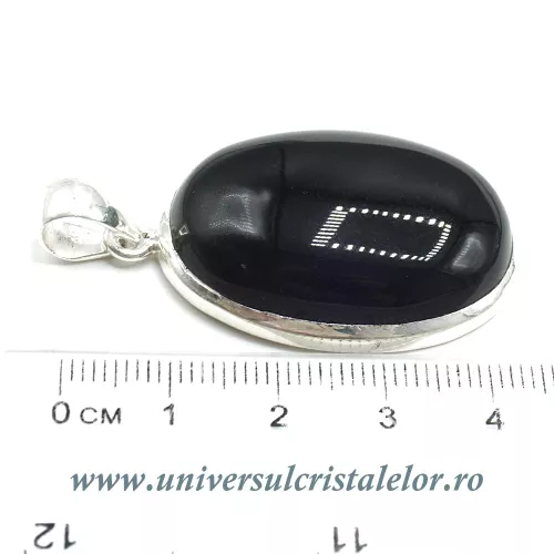 Pandantiv onix negru unicat m02 Pandantiv onix negru unicat m02