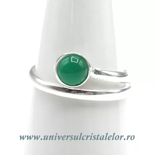 Inel onix verde rotund reglabil Inel onix verde rotund reglabil