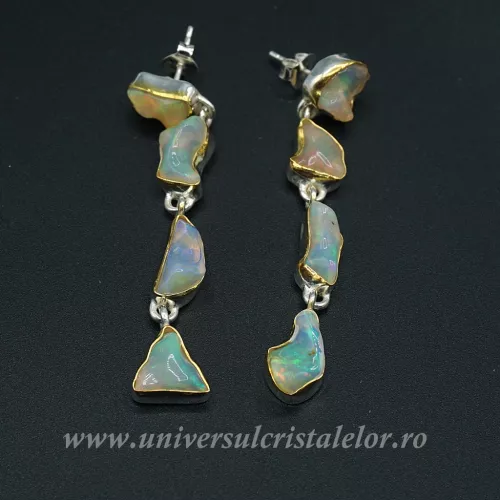 Cercei opal de foc unicat m04 Cercei opal de foc unicat m04