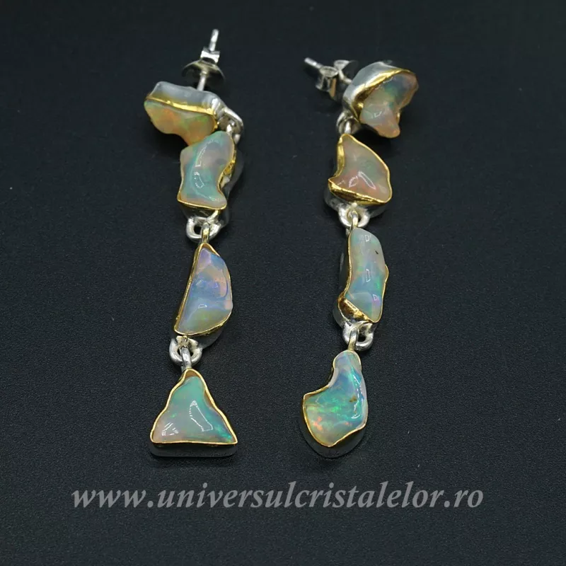 Cercei opal de foc unicat m04 Cercei opal de foc unicat m04