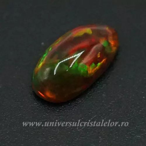 Opal negru Etiopia cabochon m04