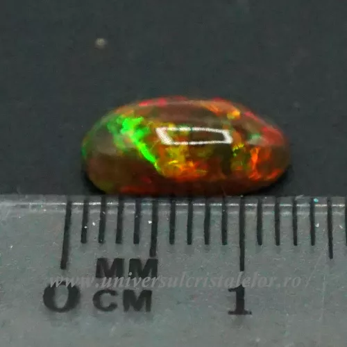 Opal negru Etiopia cabochon m04
