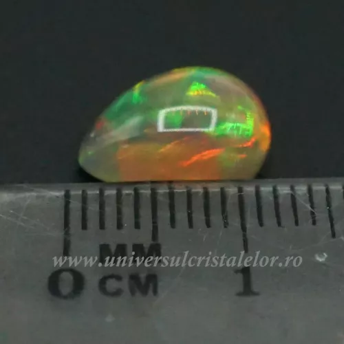 Opal negru Etiopia cabochon m04