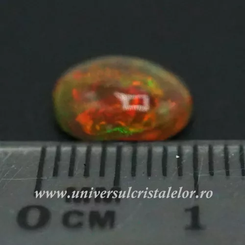 Opal negru Etiopia cabochon m04