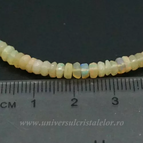 Colier opal galben 4 mm
